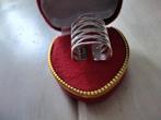 Serie zilvere damesringen maat 7, Nieuw, Ophalen of Verzenden, 17 tot 18, Dame