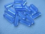 479/ partij blauwe crystal staafjes glaskralen, Hobby en Vrije tijd, Ophalen of Verzenden, Nieuw, Kraal