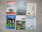 6 folders voor grasmaaiers en gazonverzorging jaren '70, Ophalen of Verzenden, Gelezen, Folder