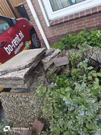Gratis Grindtegels, Tuin en Terras, Tegels en Klinkers, Ophalen, Gebruikt, 10 m² of meer, Beton