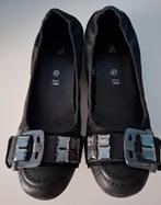 Prachtige zwarte nubucklederen ballerina's Marc Shoes mt 41, Zwart, Zo goed als nieuw, Marc Shoes, Ballerina's