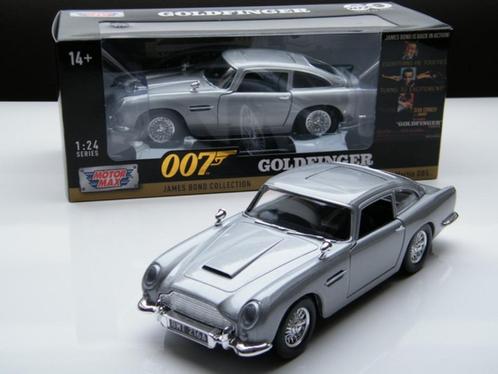 Modelauto Aston Martin DB5 1963 – James Bond 007 – 1:24, Hobby en Vrije tijd, Modelauto's | 1:24, Nieuw, Auto, Motormax, Ophalen of Verzenden