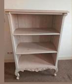 Antieke Boekenkast - Upcycled Crème/Goud, Met plank(en), 100 tot 150 cm, Eikenhout, 50 tot 100 cm