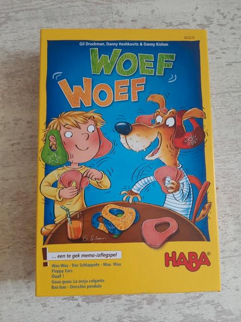 HABA spel Woef Woef, Hobby en Vrije tijd, Gezelschapsspellen | Kaartspellen, Zo goed als nieuw, Een of twee spelers, Drie of vier spelers