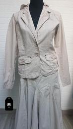 Dames kostuum Sienna beige maat M, Maat 38/40 (M), Kostuum of Pak, Beige, Ophalen of Verzenden