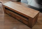 Massief houten tv kast, Huis en Inrichting, Tafels | Salontafels, Ophalen, 100 tot 150 cm, Zo goed als nieuw, Minder dan 50 cm