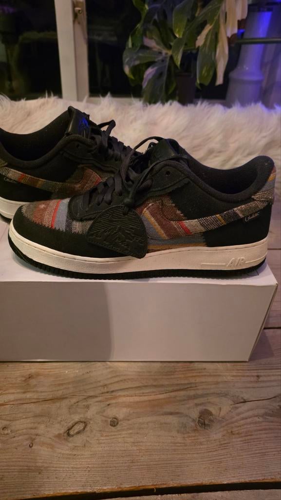 Nike Air Force 1 N7 Pendleton 2019 Maat 45, Kleding | Heren, Schoenen, Zo goed als nieuw, Sneakers of Gympen, Zwart, Ophalen of Verzenden