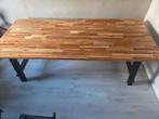 Eettafel. Massief Acacia. Lengte 235x100cm. LET OP ( ZWAAR ), Huis en Inrichting, Tafels | Eettafels, Ophalen, Overige materialen
