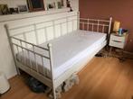 Wit Eenpersoonsbed, Huis en Inrichting, Slaapkamer | Bedden, Romantisch, 90 cm, Eenpersoons, Wit