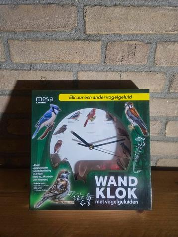Mesa Living Wandklok met Vogelgeluiden - Nieuw beschikbaar voor biedingen