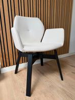 6 mobitec mood 95 stoelen met arm houten onderstel draaiend, Huis en Inrichting, Stoelen, Ophalen of Verzenden, Zo goed als nieuw