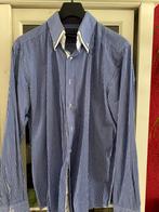 Overhemd Stanley & Morgan mt XL, Kleding | Heren, Overhemden, Ophalen of Verzenden, Zo goed als nieuw, Blauw, Halswijdte 43/44 (XL)