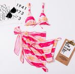 Tie-Dye 3-delige Bikiniset – Maat 36-40 | Gloednieuw, Ophalen of Verzenden, Nieuw, Roze, Bikini