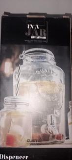 Gusta Glazen Dispenser met Zwarte Standaard 4 liter - Nieuw, Ophalen, Nieuw