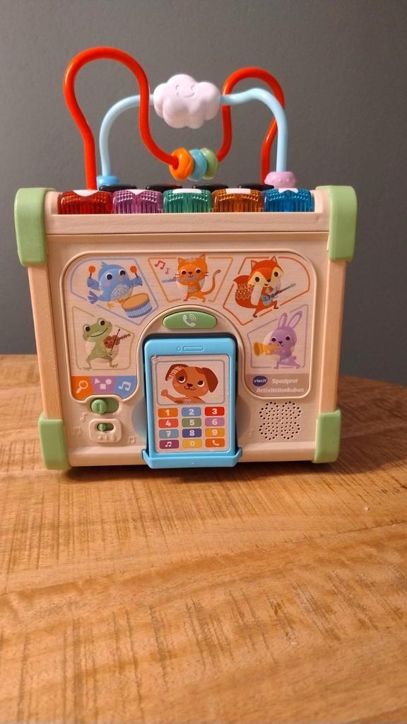 Vtech Speelpret activiteitenkubus, Kinderen en Baby's, Speelgoed | Vtech, Zo goed als nieuw, 6 maanden tot 2 jaar, Ophalen