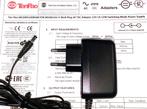 Ten Pao S012WV1200100 12V 1A 12W AC DC Adapter Lader Voeding