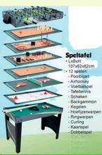 Mooie 12 in 1 tafelspel voetbal , Poolbiljart enz, Ophalen, Zo goed als nieuw