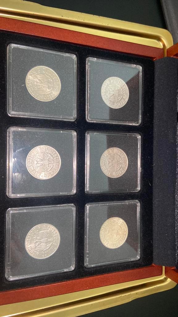 Martin luther 2 reichsmark set alle letters zilver, Postzegels en Munten, Munten | Europa | Niet-Euromunten, Setje, Duitsland