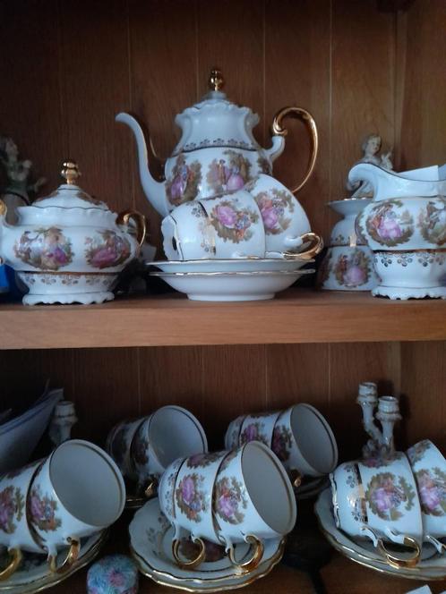 Gloria  compleet servies met toebehoren, Antiek en Kunst, Antiek | Servies compleet, Ophalen