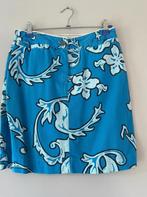 Blauwe rok met barok print maat 29 / S, Zo goed als nieuw, Maat 36 (S), Boven de knie, Murphy & Nye
