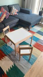 Ikea kindertafel en paart stoelen set, Tafel(s) en Stoel(en), Zo goed als nieuw, Ophalen