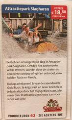 Kortingsbon Attractiepark Slagharen, entree 18,50 pp, Tickets en Kaartjes, Kortingsbon, Pretpark