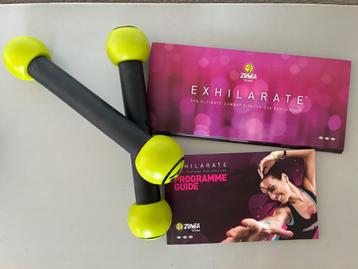 Zumba Fitness Exhilarate DVD met boekje & gewichten beschikbaar voor biedingen