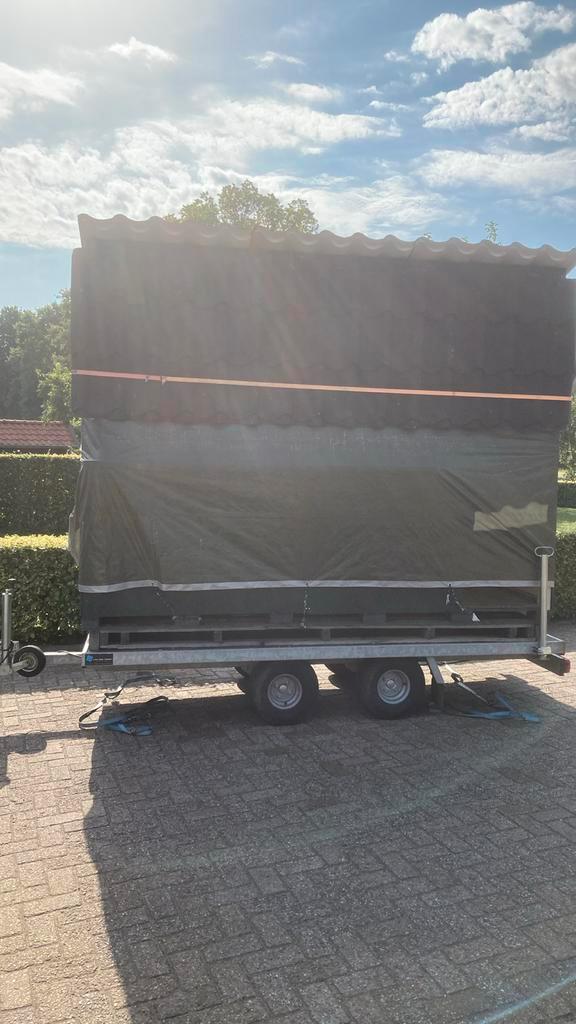 Aanhangwagen met oliebollen kraam of friet kraam, Auto diversen, Aanhangers en Bagagewagens, Zo goed als nieuw, Ophalen of Verzenden