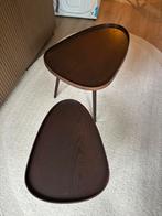 by fonQ Dusk Bijzettafel - Walnoot - Set van 2, Huis en Inrichting, Minder dan 55 cm, Zo goed als nieuw, Overige vormen, Hout