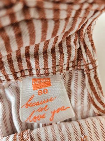 Hema tuinbroekje baby maat 80 - Zo goed als nieuw! beschikbaar voor biedingen