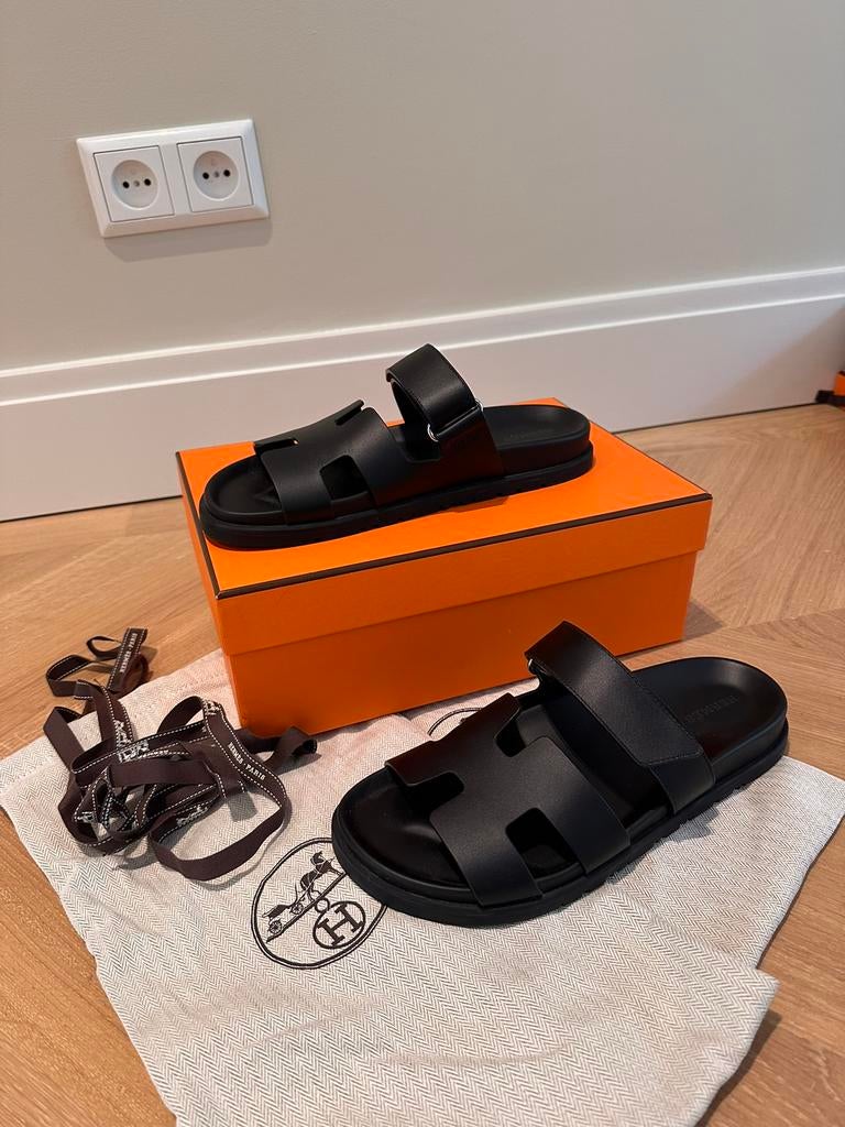 Hermes Chypre, Kleding | Dames, Schoenen, Ophalen of Verzenden, Nieuw, Zwart, Sandalen of Muiltjes