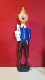 Houten beeld Kuifje TINTIN, Ophalen of Verzenden, Kuifje, Zo goed als nieuw, Beeldje of Figuurtje