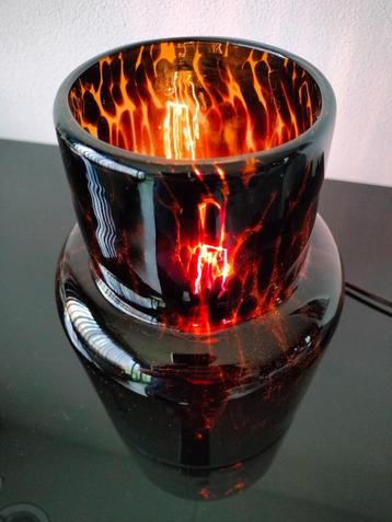 Italië Tafellamp Lamp Amber Panter Design Cheetah beschikbaar voor biedingen