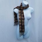 Leuke sjaal met luipaard print, zachte stof. Franjes., Kleding | Dames, Mutsen, Sjaals en Handschoenen, Maat 38/40 (M), ., Ophalen of Verzenden