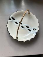 Vintage Bonbon Schaal met Gouden Handvat, Huis en Inrichting, Woonaccessoires | Schalen en Manden, Gebruikt, Porselein of Keramiek