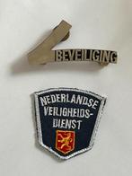 Beveiliging embleem ,- NL veiligheid dienst mouweembleem, Verzenden, Landmacht, Nederland, Embleem of Badge