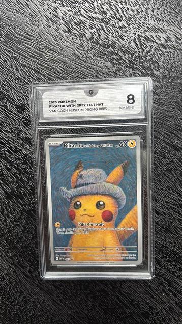 Pikachu van Gogh Grading GG 8 beschikbaar voor biedingen