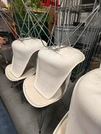 8 witte Eames Stijl Stoelen Zachte Zit, Ophalen of Verzenden, Gebruikt, Kunststof