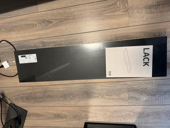 IKEA Lack Wandplank - Zwart, Huis en Inrichting, Kasten | Televisiemeubels, Nieuw, Minder dan 100 cm, Minder dan 50 cm, Minder dan 25 cm