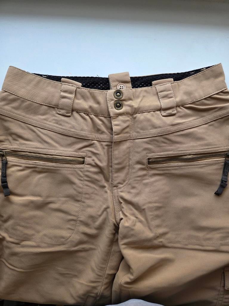 Spex beige skibroek met bretels - Maat S, Overige merken, Gebruikt, 100 tot 140 cm, Ophalen of Verzenden