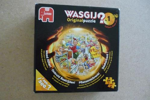 Jumbo Wasgij Original no.1 '' ONKRUID BESTRIJDEN '' 54 st., Hobby en Vrije tijd, Denksport en Puzzels, Gebruikt, Legpuzzel, Minder dan 500 stukjes