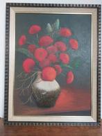 Schilderij  rode bloemen, Antiek en Kunst, Kunst | Schilderijen | Klassiek, Ophalen