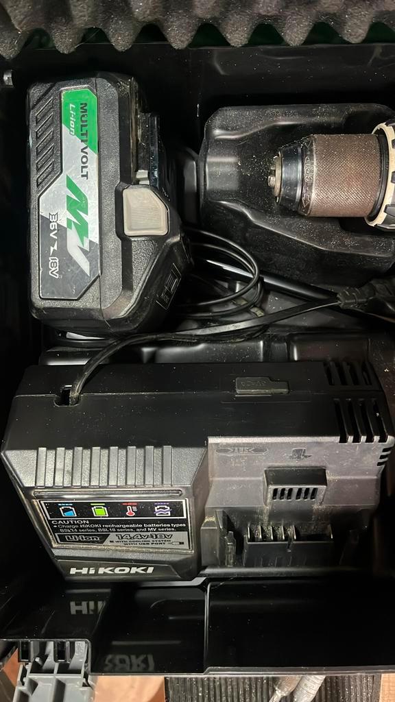 Hikoki DS18DBL2 Boor-Schroefmachine 2 accu oplader systainer, Doe-het-zelf en Verbouw, Gereedschap | Boormachines, Gebruikt, Boor- en Schroefmachine