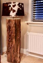 Unieke lampen van robuust hout, Ophalen, Zo goed als nieuw, Hout, 150 tot 200 cm