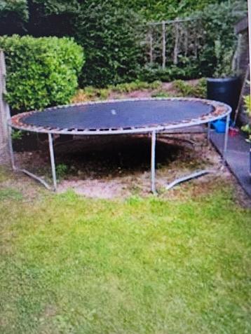 trampoline doorsnede 305 cm kompleet met nieuw springdoek beschikbaar voor biedingen