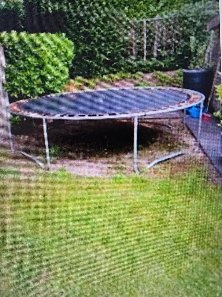 trampoline doorsnede 305 cm kompleet met nieuw springdoek, Kinderen en Baby's, Speelgoed | Buiten | Trampolines, Gebruikt, Ophalen