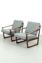 Set van 2 FD 130 fauteuils Peter Hvidt & Orla Molgaard, Huis en Inrichting, Ophalen, Hout, Vintage design, 75 tot 100 cm