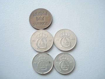 Munten - Zweden - 1968 tot 1973 beschikbaar voor biedingen
