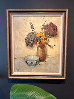 A.J Zwart (1903-1981) - Hortensia's met chinees schaaltje, Antiek en Kunst, Kunst | Schilderijen | Klassiek, Ophalen