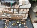 Gratis af te halen, 50m2 beton klinkers, getrommeld, Tuin en Terras, Tegels en Klinkers, Ophalen, Zo goed als nieuw, Beton, Klinkers